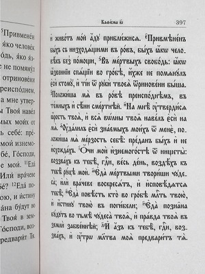 Псалтирь учебная (вид 1) Псалтирь учебная (фото, вид 1)